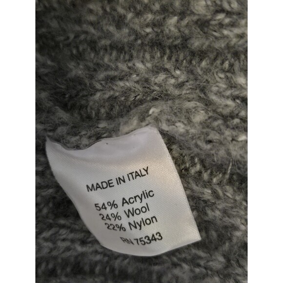 Maryline Sweater Womens S Grey Italy Wool Blend Button Front Cardigan Winter - Picture 8 of 8